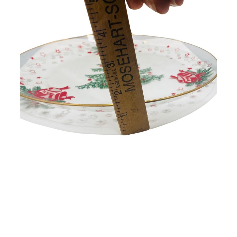Crystal Clear Christmas Tree Handcrafted Crystal Serving Platter NWT - Picture 6 of 6
